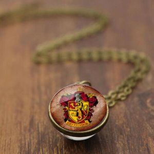 Gryffindor Harry Potter Globe Glass Necklace
